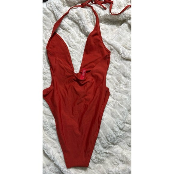 Skims iconic swim deep plunge one piece terra - Picture 4 of 4